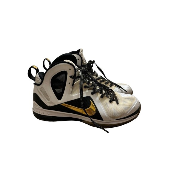 Nike LeBron 9 P.S. Elite “Home” White/Metallic Gold-Black Men’s 11.5 516958-100 - Picture 1 of 10